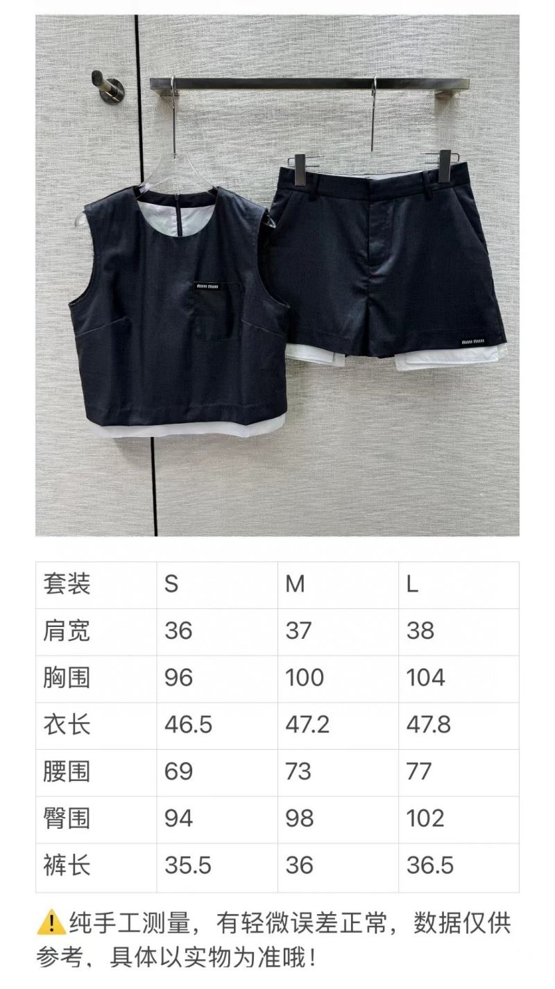 Miu Miu Short Suits
